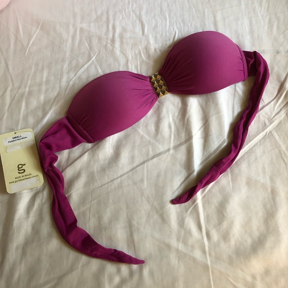 🔅FWB!🔅Guria Small Padded Bandeau Bikini Top NWT - Picture 2 of 8